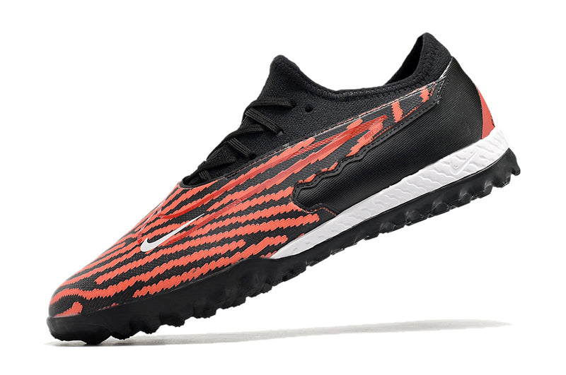 Chuteira de Campo Nike React Phantom GX Pro TF - Preto/Laranja
