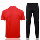 Conjunto Manchester United Treino 24/25 - Masculino Adidas - vermelho