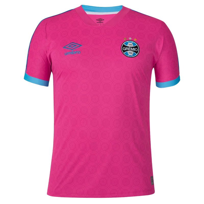 Camisa Grêmio Edição especial Outubro rosa 23/24 - Torcedor Umbro Masculina - Rosa