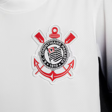 Kit Infantil Corinthians I 24/25 - Nike - branco e preto