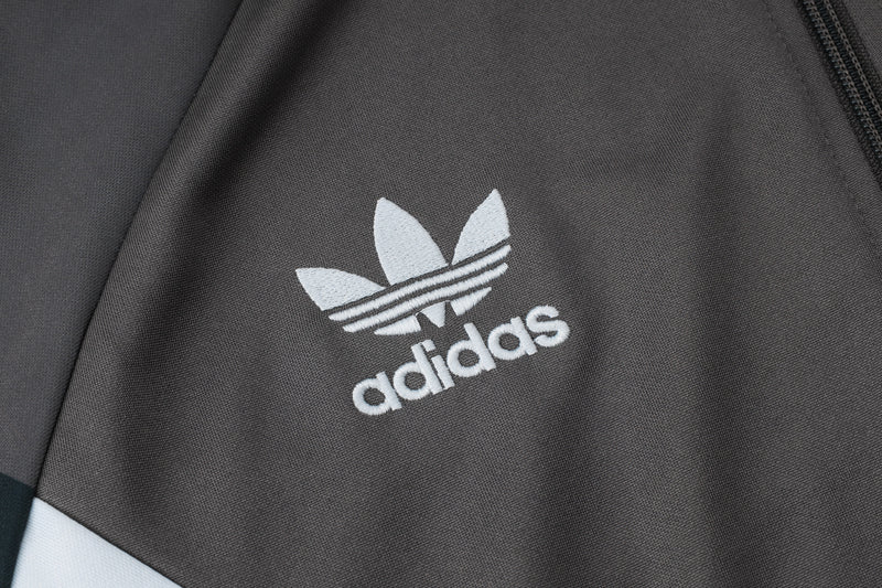 Conjunto Real Madrid Treino 24/25 - Masculino Adidas - cinza escuro