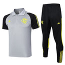 Conjunto Flamengo 24/25 - Masculino Adidas - Cinza e Preto