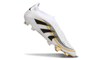 Chuteira de Campo Adidas Predator Elite LL sem cadarço FG - Branco e Dourado