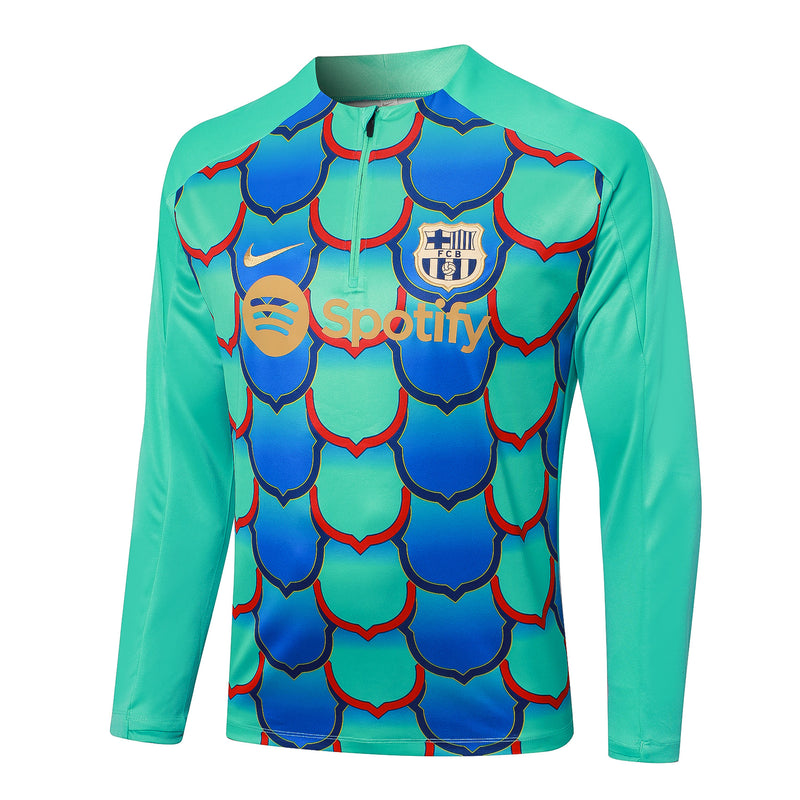 Conjunto Barcelona Treino 24/25 - Masculino Nike - Verde