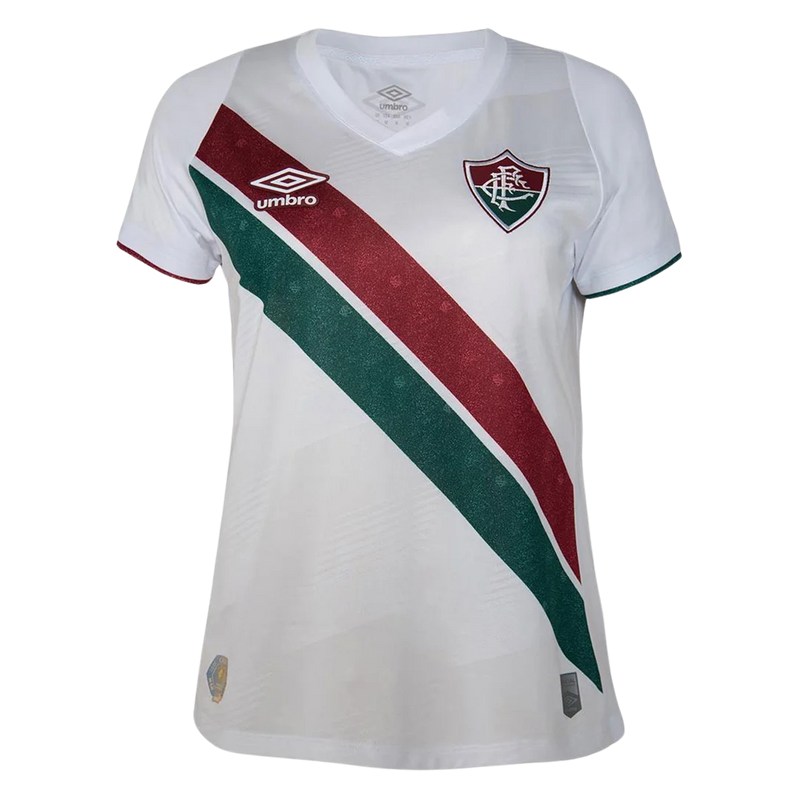 Camisa Fluminense II 24/25 - Torcedor Umbro Feminina - Branco e Verde