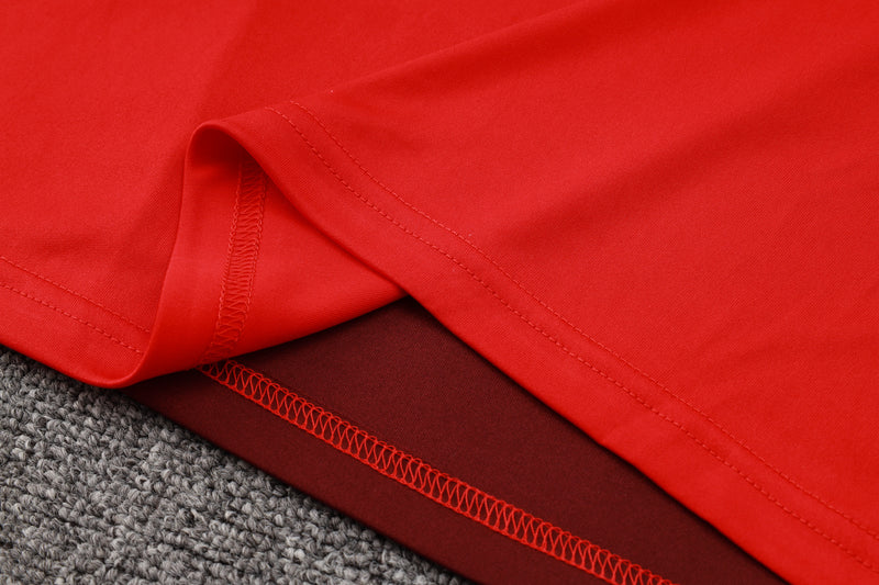 Conjunto Internacional Polo 24/25 - Masculino Adidas - Vemelho e vinho