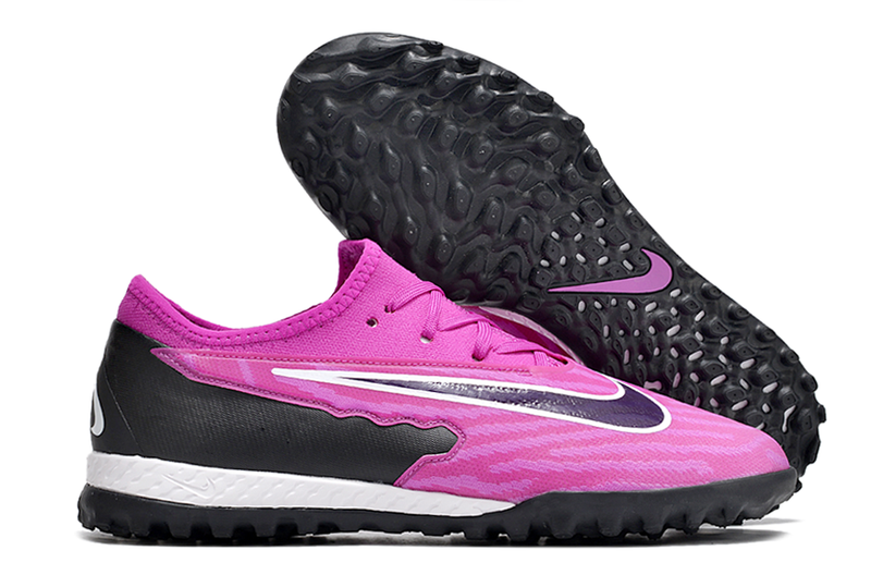Chuteira de Campo Nike React Phantom GX Pro TF - Rosa/Preto
