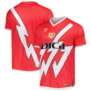 Camisa Rayo Vallecano Il 24/25 - Torcedor Umbro Masculina - Vermelho com detalhes branco