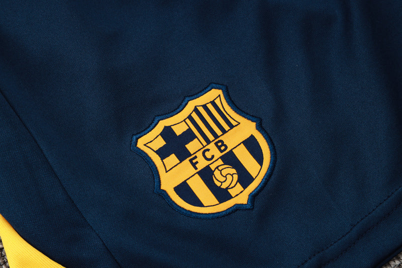 Conjunto Barcelona Treino Camisa manga curta + short 24/25 - Masculino Nike - amarelo