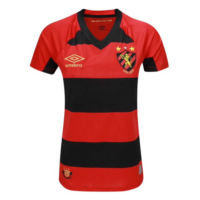 Camisa Sport Recife lI 25/26 - Torcedor Umbro Feminina - vermelho e preto