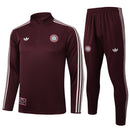 Conjunto Bayern München Treino 25/26 - Masculino adidas - Borgonha Escuro