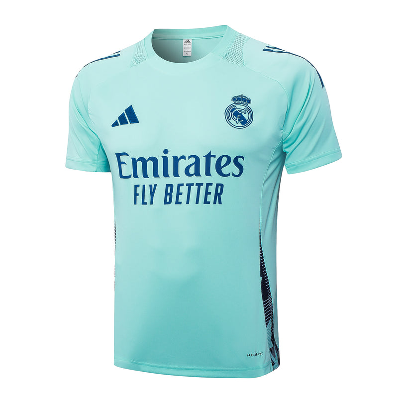 Conjunto Real Madrid Treino Camisa manga curta + short 25/26 - Masculino Adidas - verde claro