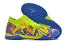 Chuteiras de futebol Puma Future X Powercat Tokyo Match TF - Amarelo/Azul