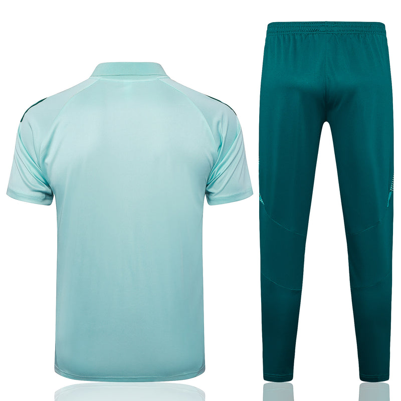 Conjunto Cruzeiro Treino Polo 24/25 - Masculino Adidas - Azul Cinza Claro