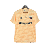 Camisa São Paulo 24/25 Treino - Bege - Todos os Patrocínios - Versão Torcedor