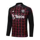 Conjunto Manchester United 24/25 - Masculino Adidas - preto e vermelho