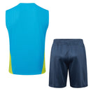 Conjunto Manchester City Treino Camisa Regata + short 24/25 - Masculino Puma - Azul