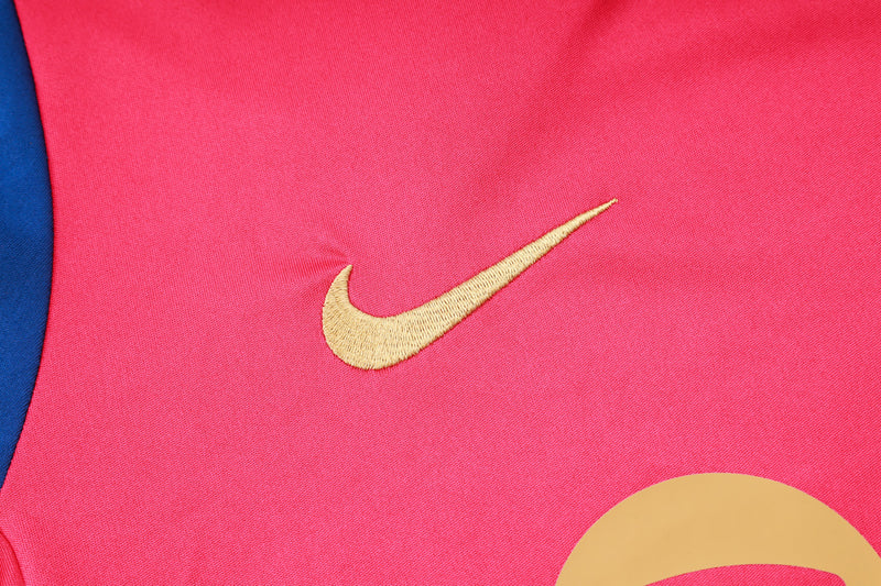 Conjunto Barcelona Treino Camisa manga curta + short 24/25 - Masculino Nike - Vermelho