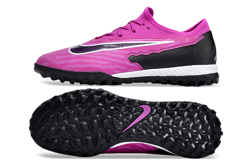 Chuteira de Campo Nike React Phantom GX Pro TF - Rosa/Preto