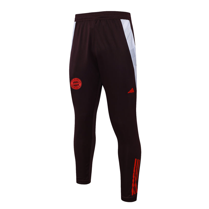Conjunto Bayern München Treino 24/25 - Masculino adidas - Borgonha Escuro