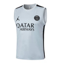 Paris Saint-Germain Training Set Tank Top Shirt + Shorts 23/24 - Men's Jordan - Light Grey