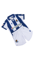 Kit Infantil Real Sociedad l 24/25 Macron - Azul e Branco