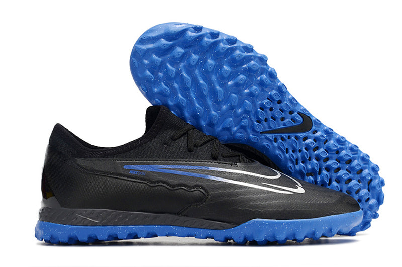 Chuteira de Campo Nike React Phantom GX Pro TF - Preto/Azul