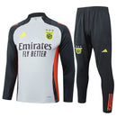Conjunto Benfica Treino 24/25 - Masculino Adidas - Cinza Preto Laranja e Vermelho