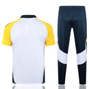 Conjunto Real Madrid Treino 24/25 - Masculino adidas - Branco (mangas amarelas)