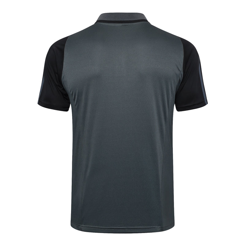 Conjunto Real Madrid Treino 23/24 - Masculino adidas - Cinza e preto