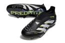 Chuteira de Campo Adidas Predator Elite LL sem cadarço FG - Preto e Verde