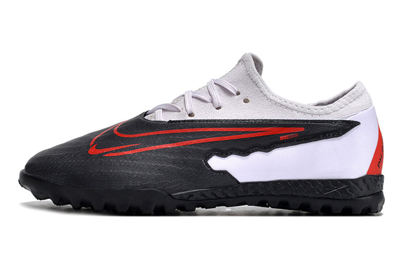 Chuteira de Campo Nike React Phantom GX Pro TF - Branco/Preto/Laranja