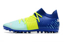 Chuteira Puma Future Z FG/AG - Azul/Amarelo/verde agua