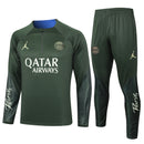 Conjunto Paris Saint-Germain Treino 24/25 - Masculino Jordan - Verde Escuro