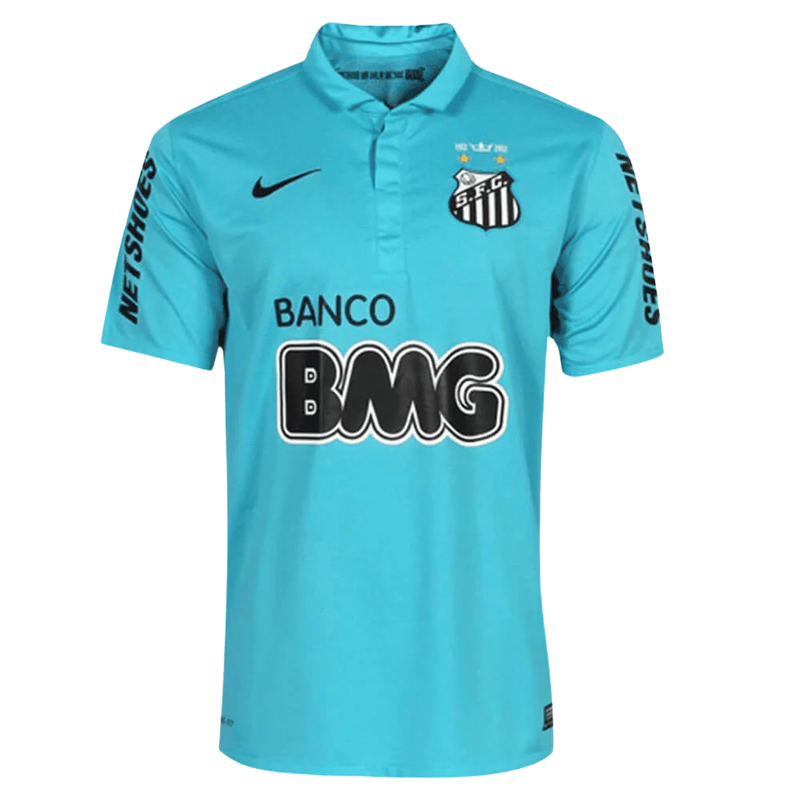 Camisa Santos Azul Retrô 12/13 Torcedor Masculino - Azul