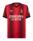 Camisa AC Milan I 23/24 - Torcedor Puma Masculina - Vermelho e preto