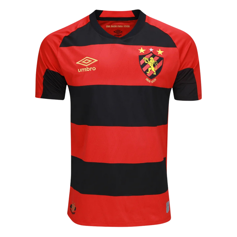 Camisa Sport Recife 25/26 Torcedor Masculina - Preta e vermelho