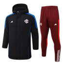 Casaco de algodão Internacional + calça 24/25 Adidas - Branco - Preto - Azul