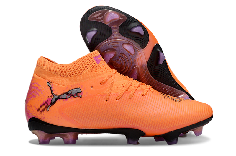 Chuteira de Campo Puma Future 8 Ultimate FG - Laranja/rosa