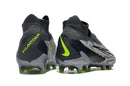 Chuteira de Campo NIKE PHANTOM GX ELITE DF Link FG - Cinza/Prata/Verde