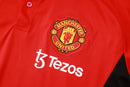 Conjunto Manchester United Treino 24/25 - Masculino Adidas - vermelho