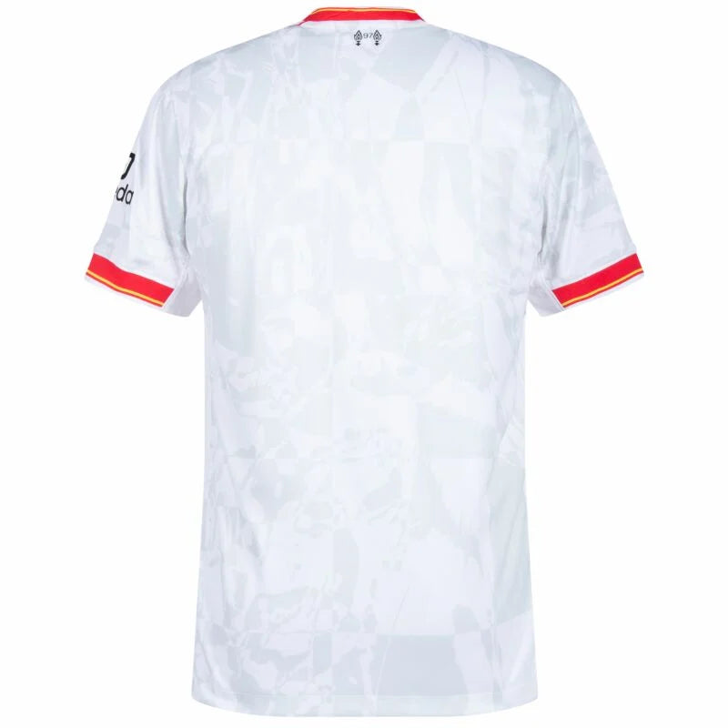Camisa Liverpool III 24/25 - Torcedor Nike Masculina - Branca com detalhes em vermelho e cinza