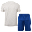 Conjunto Paris Saint-Germain Treino Camisa manga curta + short 24/25 - Masculino Jordan - Cinza