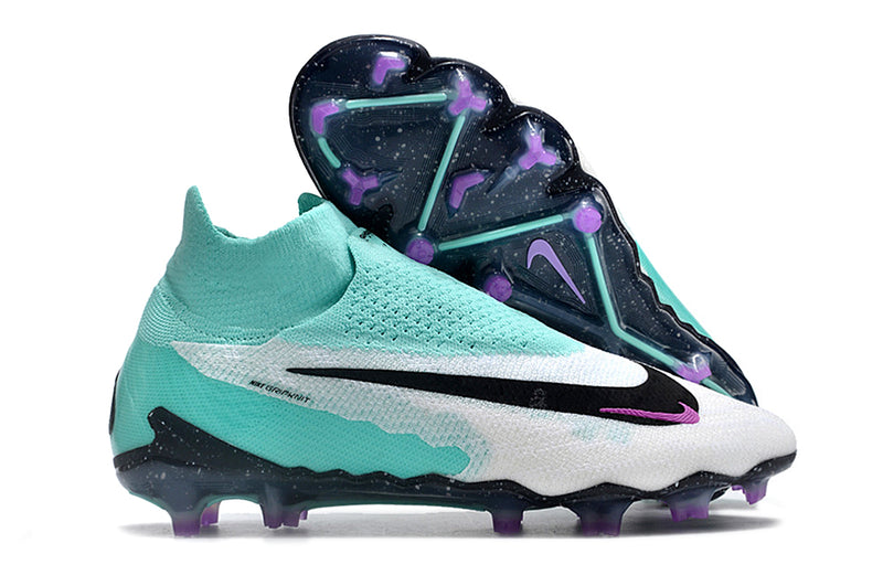 Chuteira de Campo NIKE PHANTOM GX ELITE DF Link FG - Branco/Azul agua
