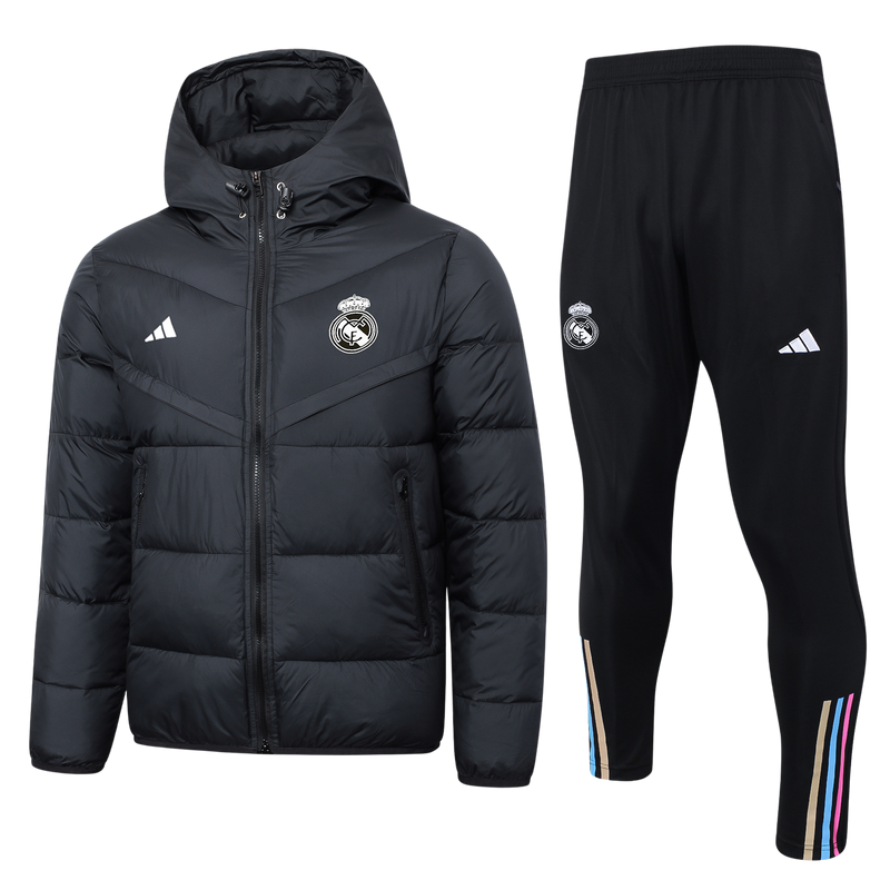 Jaqueta de algodão Real Madrid Treino 23/24 - Masculino Umbro - Preta