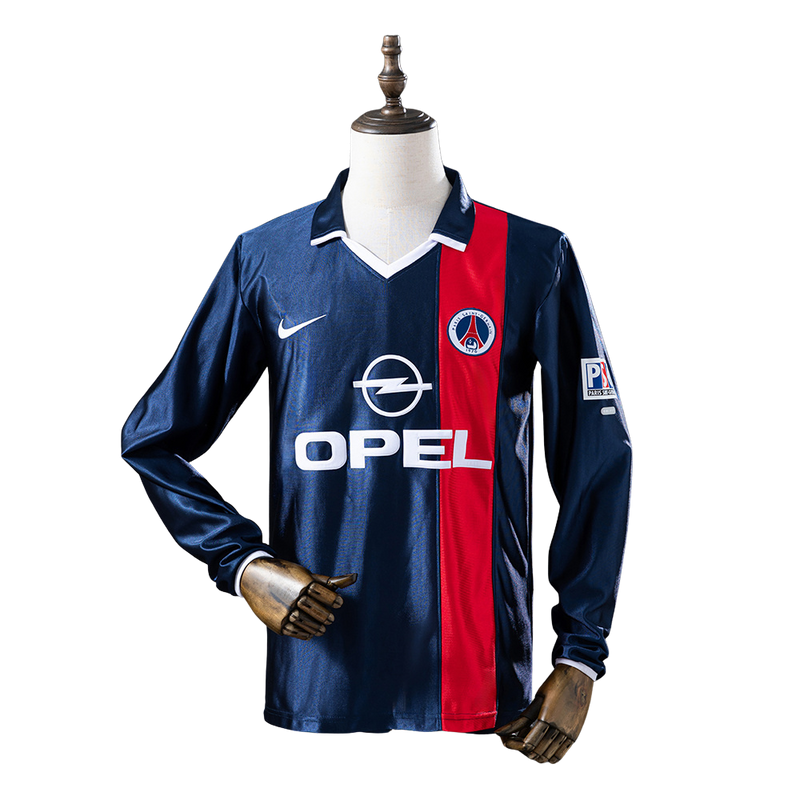 Camisa Do Paris-Saint=Germain l Retrô 01/02 Manga Longa - Torcedor Masculina