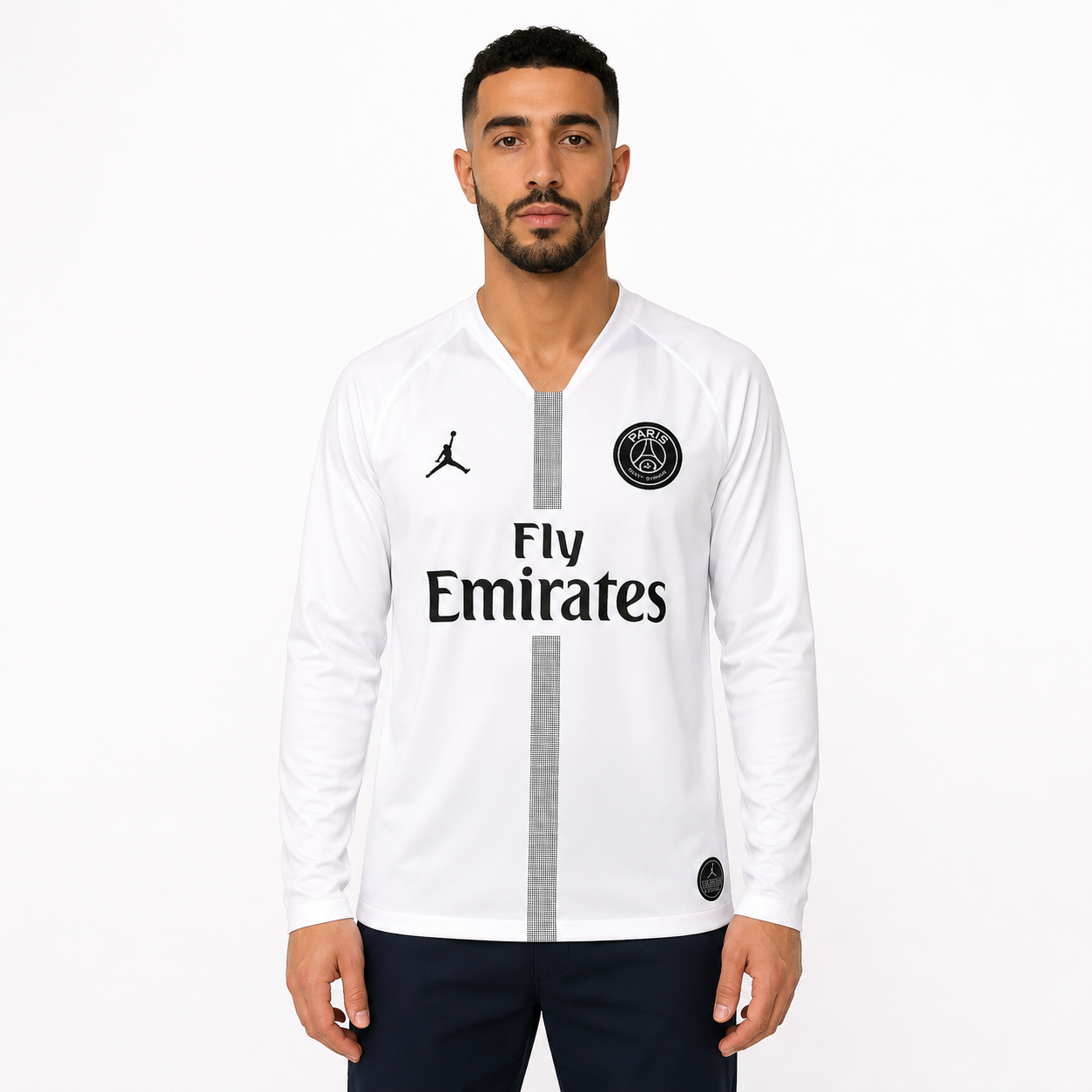 Camisa Paris Saint-Germain 18/19 Champions League White - Versão Retrô