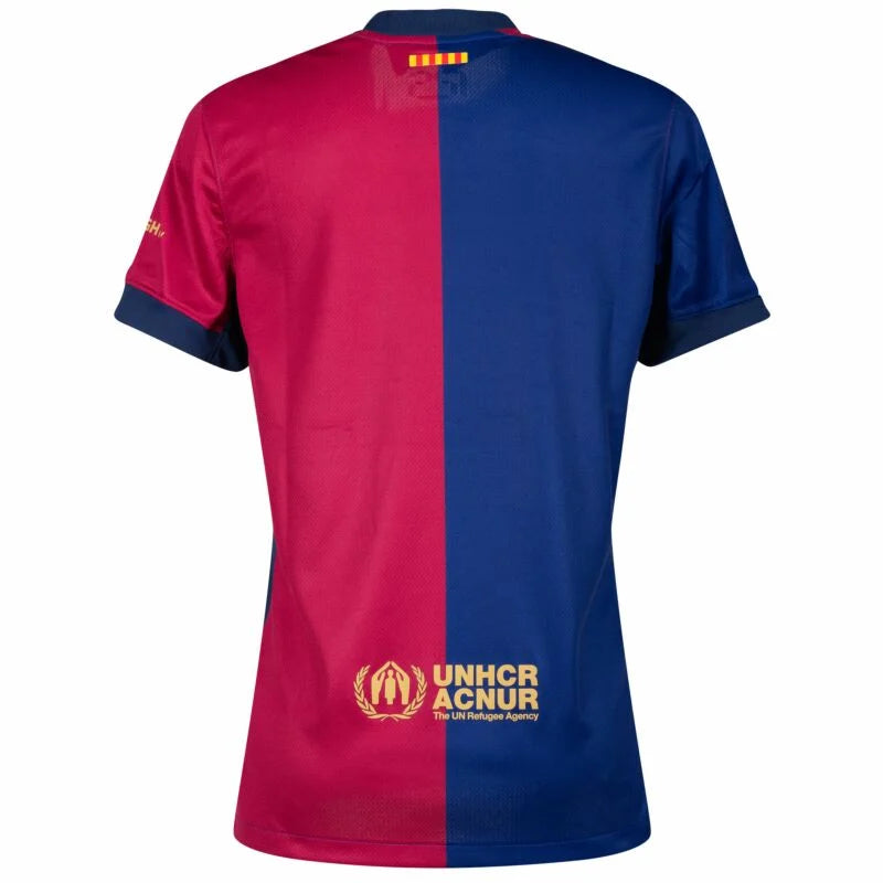 Camisa Barcelona I 24/25 - Torcedor Nike Feminina - Azul e vermelha