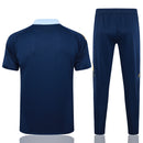 Conjunto Real Madrid Treino 24/25 - Masculino adidas - Azul (gola azul claro)