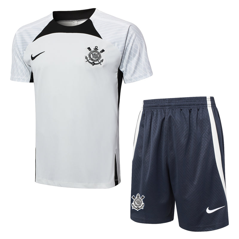 Conjunto Corinthians de Treino 24/25 - Masculino Adidas - Branco